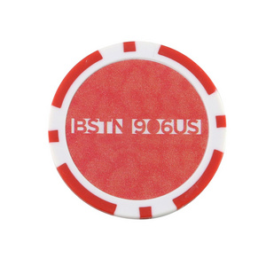 OEM ABS Plastic Clay Ceramic poker chips casino tokens chips and golf marker with custom logo sticker