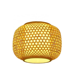 Modern Pendant Lamp Rattan Bamboo Hanging lamp Suspension Restaurant Chandelier For Living Room Kitchen Wicker Light Fixture