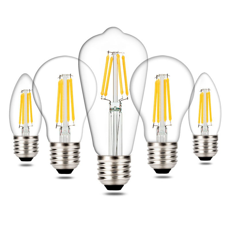 HITECDAD Led filament bulb 2W 4W 6W 8W 10W 12W E27 E26 ST64 C35 G45 G80 G95 G125 A60 T30 all kinds of filament source