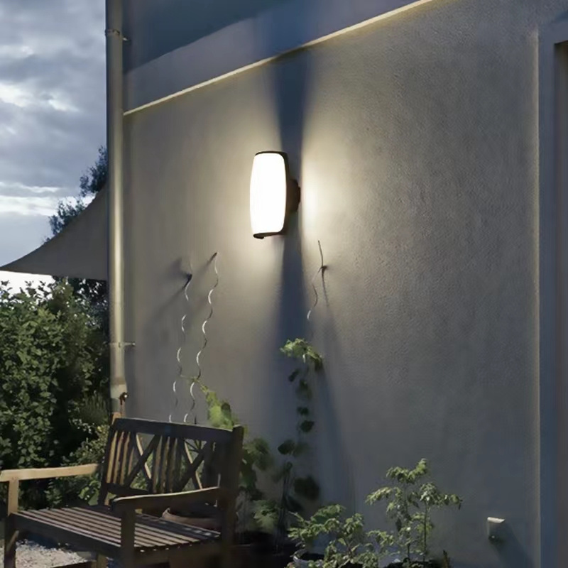 Modern Black IP65 Wall Mount Light Modern Outdoor Wall Lamp Gate Garden Porch Light Aluminum Wall Sconce Led Decor Indoor PC 50