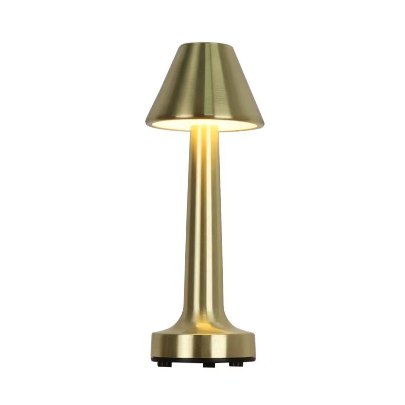 Modern Restaurant Hotel Portable Mushroom Cordless Table Lamp With Battery Usb Rechargeable Led Desk Light