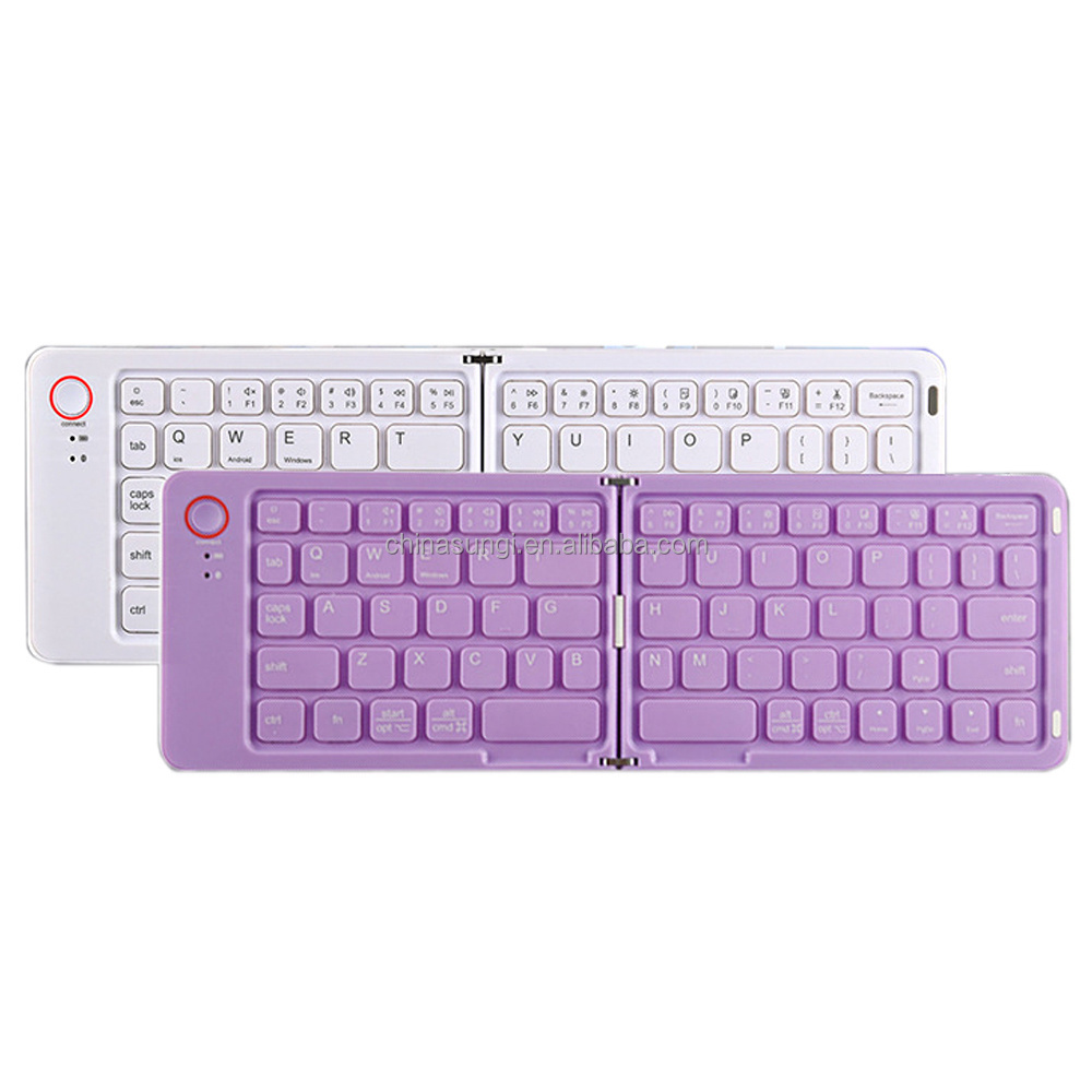 Folding Mini Bluetooths Keyboard For Tablet Phone Bt 5.1 Bluetooth Keyboard Ultra Thin keyboard for ipad