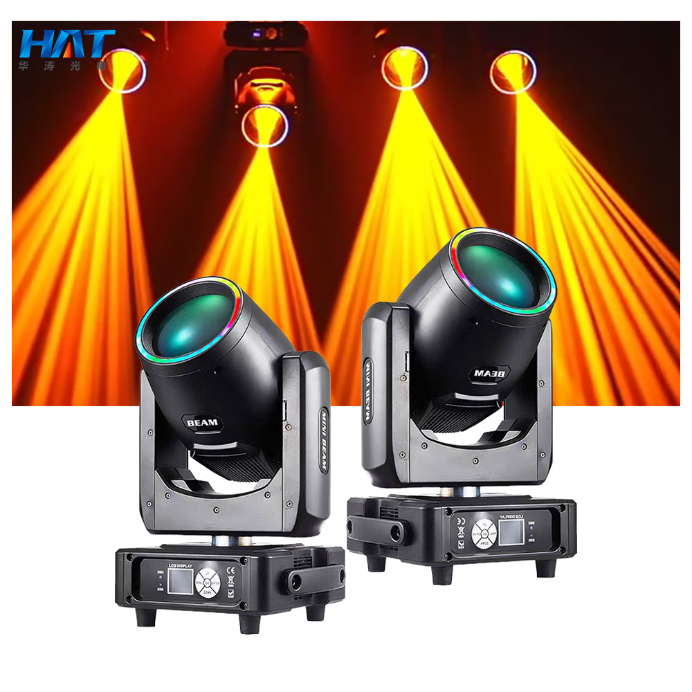 HAT Small Mini 7r Beam 230 Moving Head  Mini Beam 230 7r Moving Light Update Led Strip Disco Dj Lamp High Bright Stage Lighting