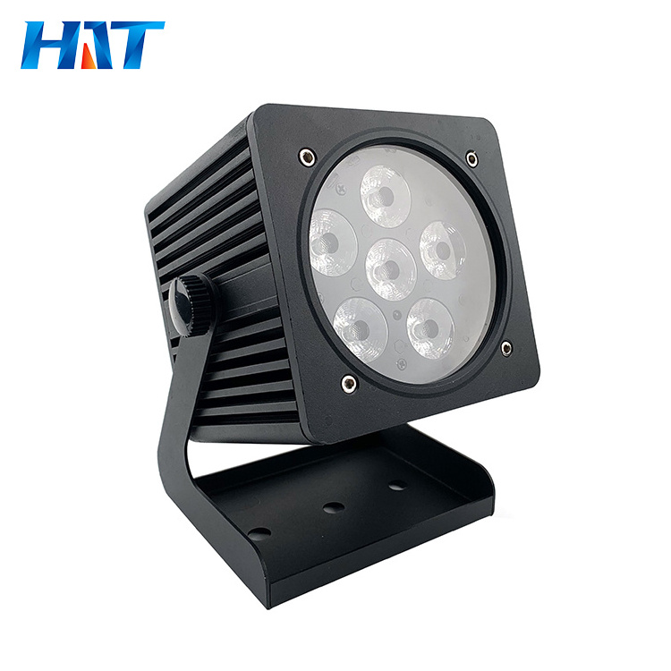 HAT multi wireless dmx  led battery par light 6 *18W  powered lled par stage light