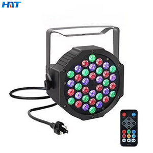 HT professional stage lights dj disco plastic 36pcs 1w 3w  par can light led par 36w plastic RGBAW single light for wedding part