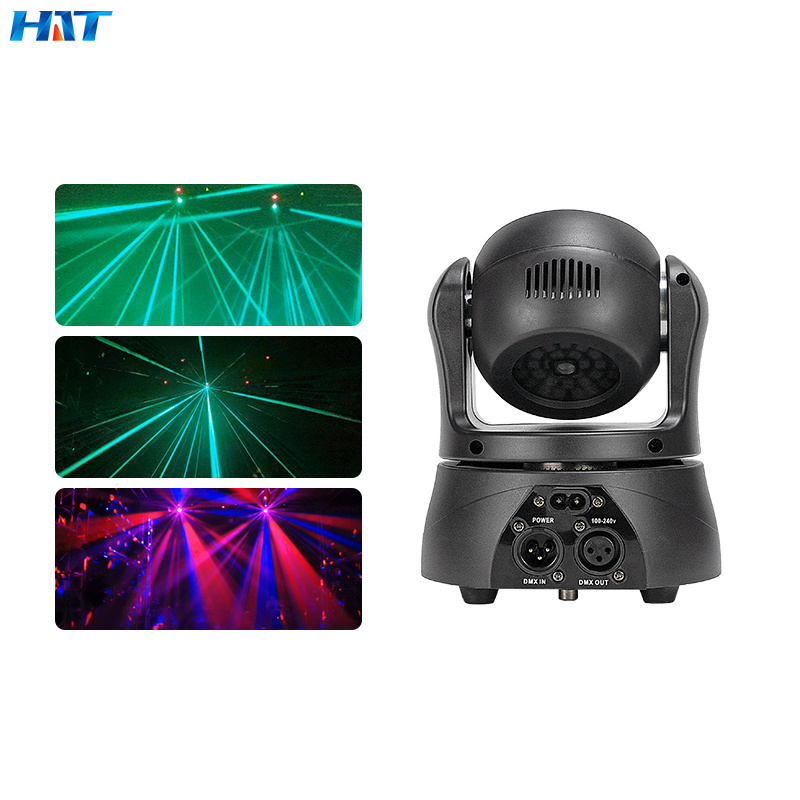 HT Mini Led Disco Light Double Side Led Rotating Small 15w Moving Hed Dj Light Head Moving Led Stage Light