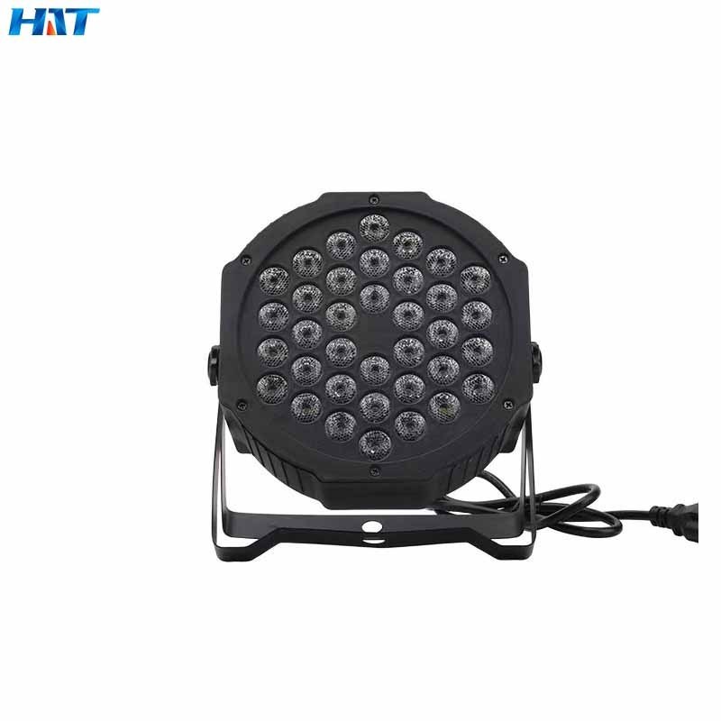 HT professional stage lights dj disco plastic 36pcs 1w 3w  par can light led par 36w plastic RGBAW single light for wedding part