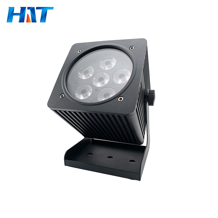 HAT multi wireless dmx  led battery par light 6 *18W  powered lled par stage light