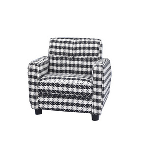 Wholesale Mini sofa  Black color plush fabric kids chair