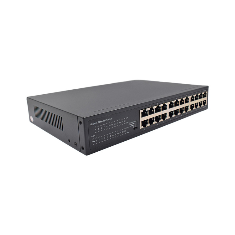 24 port 10/100/1000Mbps RJ45 Ports switch port gigabit  IEEE802.3/x/u Standard gigabit switch Desktop network switches