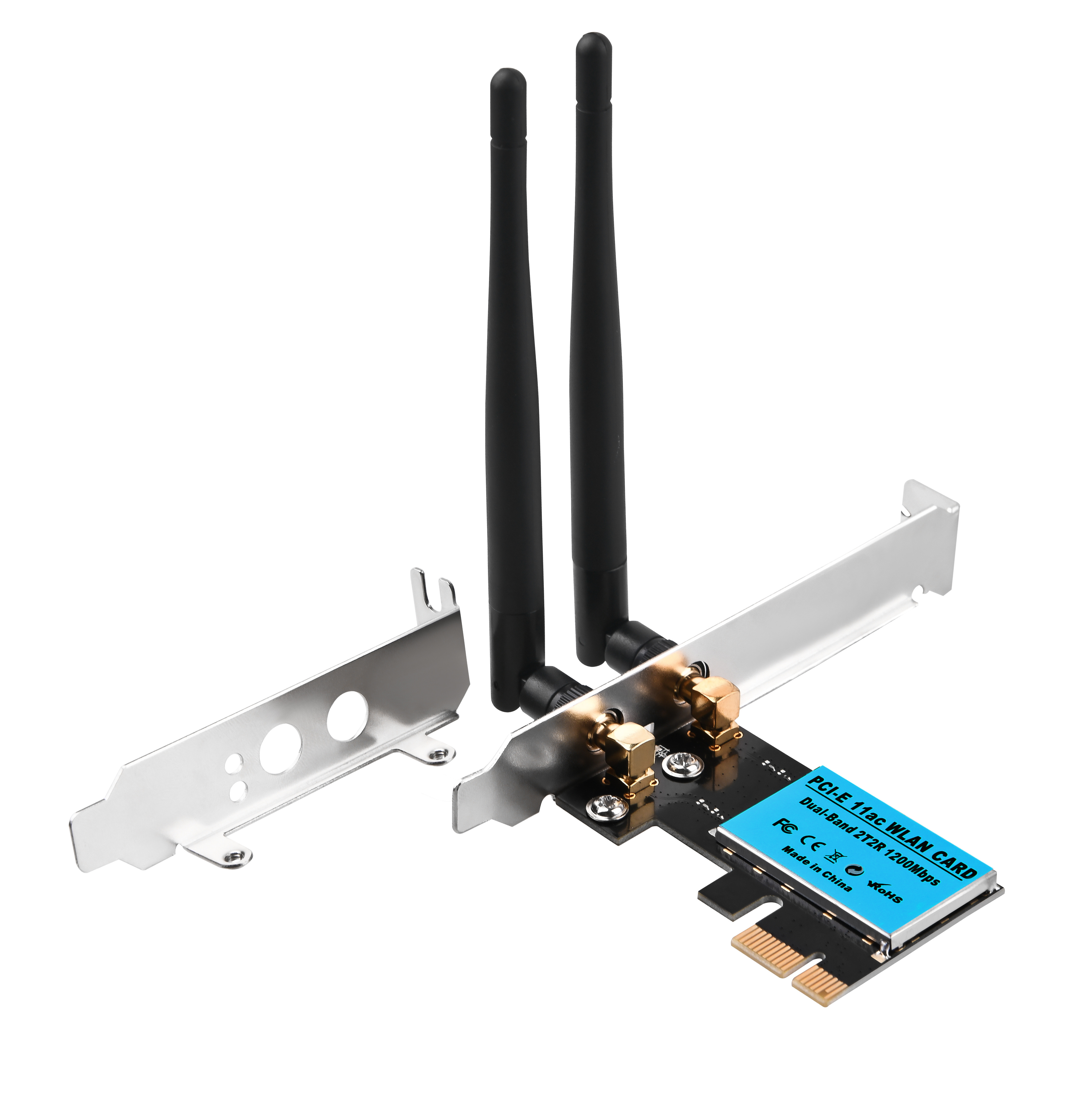 Low Profile Bracket Detachable 5Dbi Antennas 1200M Network PCI-Express Card PCIE Wireless WIFI PCIE Adapter