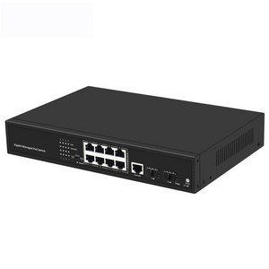 Switch 8 PoE Port , 2 SFP Port Network Managed PoE+ Gigabit Switch with SFP Managed PoE+ Gigabit Switch with SFP 8* 10/100/1000