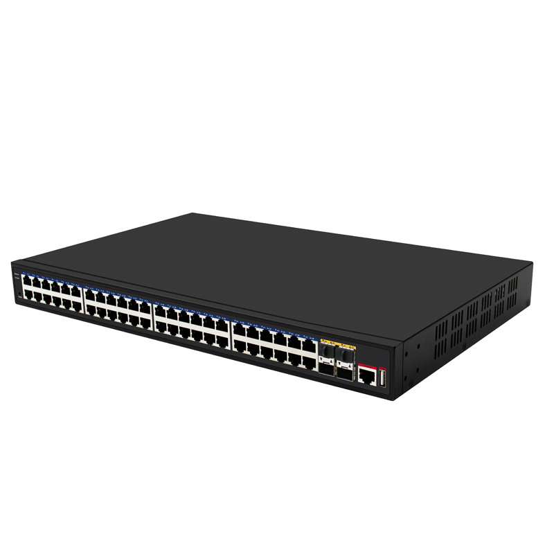 52 Port 10G Uplink 48 Port Gigabit Layer 3 Managed Ethernet Switch 4 * 10 Gb SFP+ ports, 1 console port, and 1 USB serial port