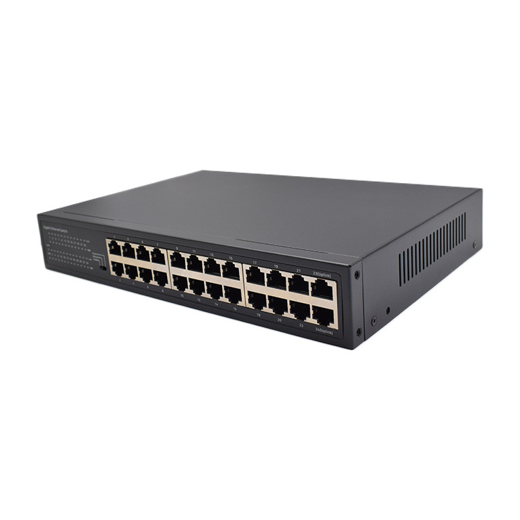 24 port 10/100/1000Mbps RJ45 Ports switch port gigabit  IEEE802.3/x/u Standard gigabit switch Desktop network switches