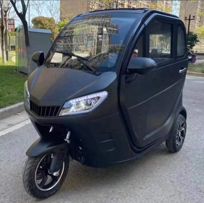 Passenger Three Wheel Solar Power Enclosed Mobility Handicapped Scooter Trike Adult Electric Tricycle