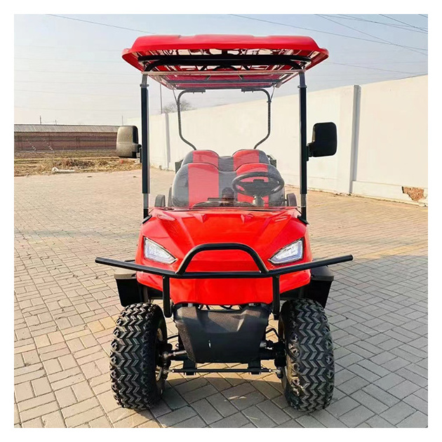 Wholesale China Factory Electric Golf Cart with Canopy Rain Curtains Brushless Motor 48V Battery