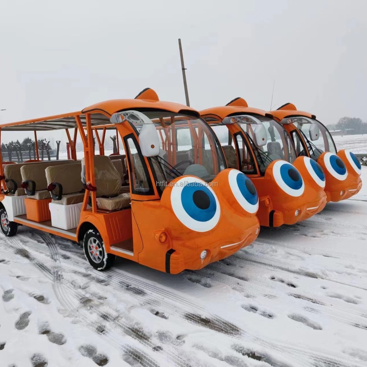 Customized 20-40 Passengers Used Sight Seeing Electric Sightseeing Tour Tourist Mini Bus