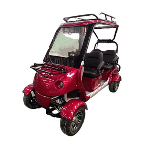 2023 New Style Cheap Price 4 Seaters 4 Wheel Semi-enclosed Mobility Scooter Electric Tricycle