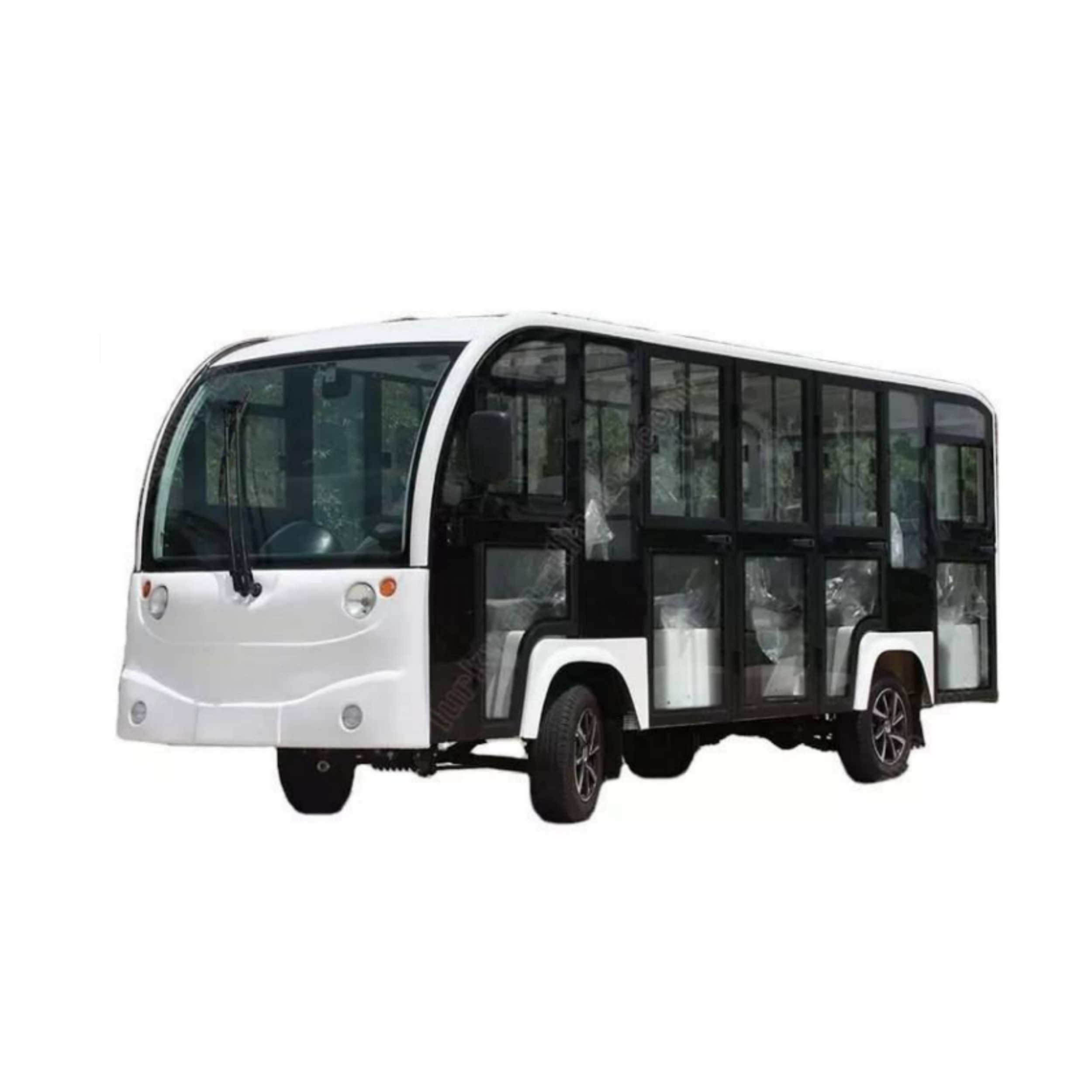 Electric Sightseeing Bus Resort Bus  9kw Motor 17 Seater Electric Sightseeing Bus