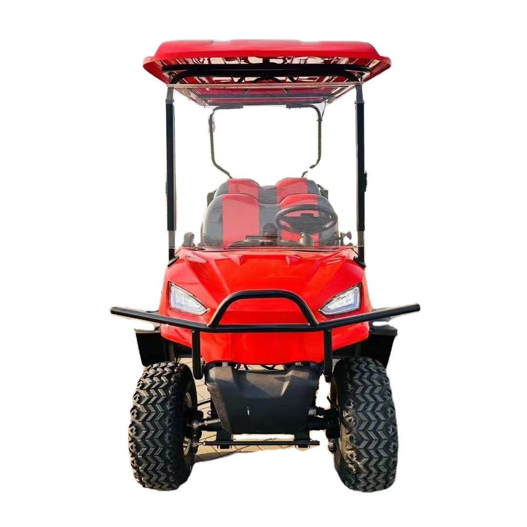 Wholesale China Factory Electric Golf Cart with Canopy Rain Curtains Brushless Motor 48V Battery