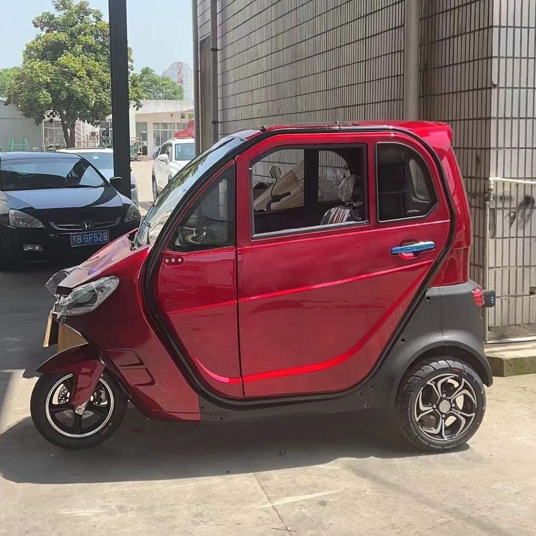 Passenger Three Wheel Solar Power Enclosed Mobility Handicapped Scooter Trike Adult Electric Tricycle