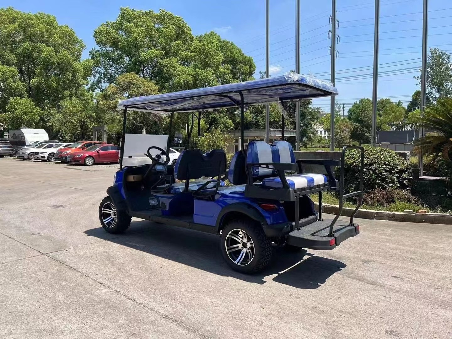 HOT New Golf Carts Gas Powered Operated Golf Cart Four Wheels Electric Golf Scooter Metal Time Controller Storage Charging