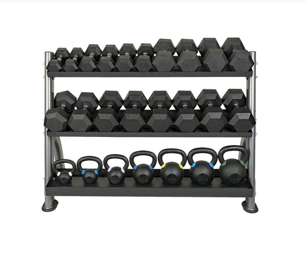 Huiti Commercial Gym Equipment Dumbbell Wall Ball Kettlebell Bumper Weight Plates Rack