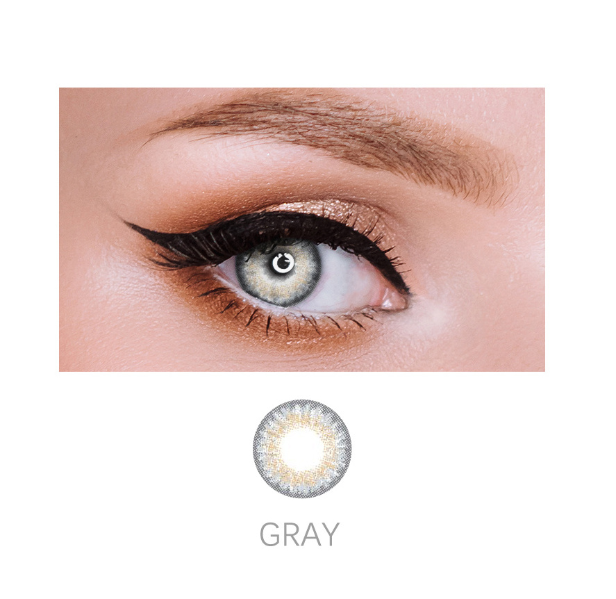 Novmas Wholesale Cheap 1$ Circle Color Contacts 1 Year Soft Sweety Eye Contact Lens 3 Tone Colored Contacts