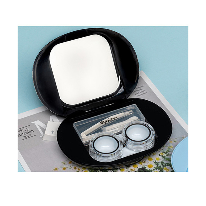 Novmas Container Cute Lovely Travel Kit Contact Lens Box High Quality Girl Contact Lenses Case With Mirror