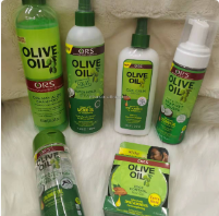 Eco Styler Styling Gel, hair serum oil, sheen spray oil edge control gel wax heat protectant olive oil shampoo and lotion