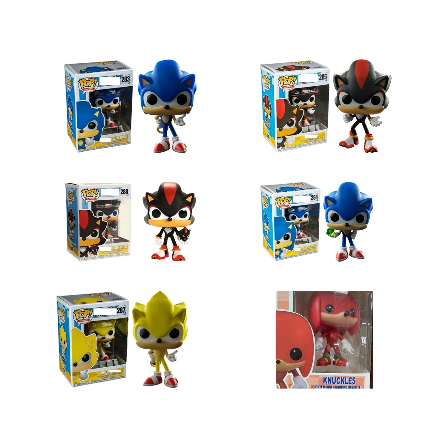 10CM PVC gift set model toys funko pop Sonic the Hedgehog Movies Collection kids toys with funko pop protector Action Figures