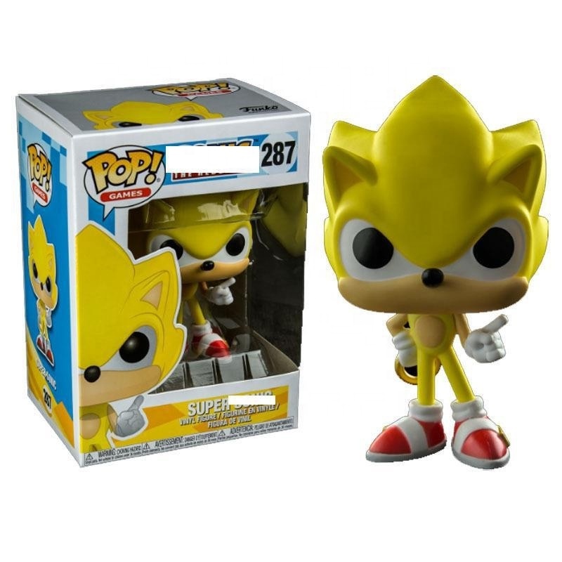 10CM PVC gift set model toys funko pop Sonic the Hedgehog Movies Collection kids toys with funko pop protector Action Figures