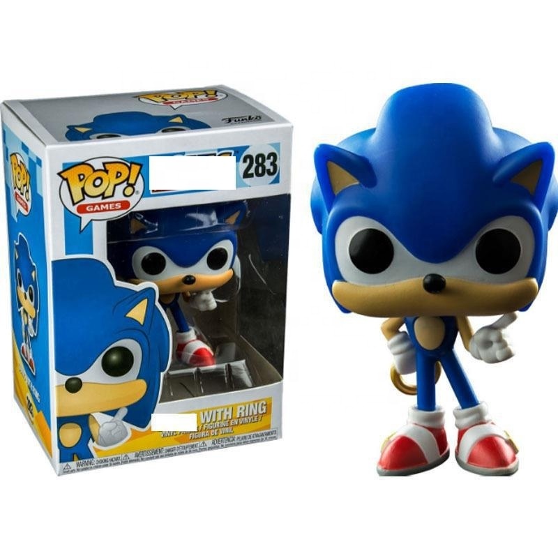 10CM PVC gift set model toys funko pop Sonic the Hedgehog Movies Collection kids toys with funko pop protector Action Figures