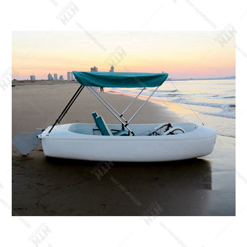 Factory Sea Play Equipment PE Plastic Electric Powered Two Seats Water Bike Pedal Boats For Sale