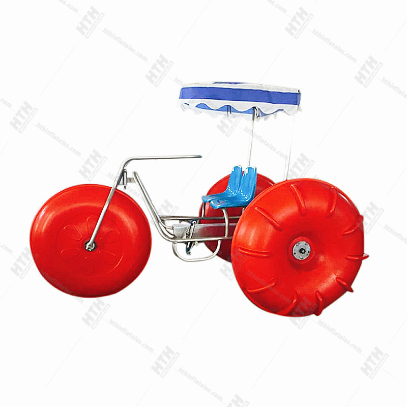 Low Price Amusement Rides Aqua Water Trike Adult Play 3 Big Wheels Sea Pedal Bike Tricycle For Sale