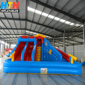 Outdoor giant inflatable water slide Inflatable Water Slide with Pool for Kids