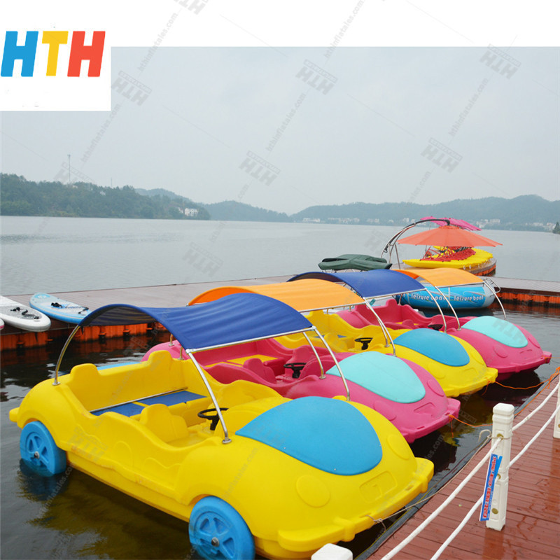 Hot Sale Water Bicycle 4 Seats Paddle Boat PE Material Leisure Electric Pedal Boat