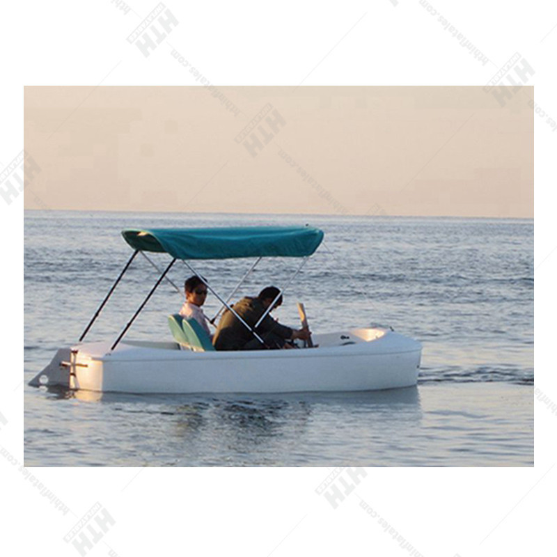 Factory Sea Play Equipment PE Plastic Electric Powered Two Seats Water Bike Pedal Boats For Sale