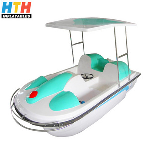 new style 2 persons fiberglass pedal boat for adult and children