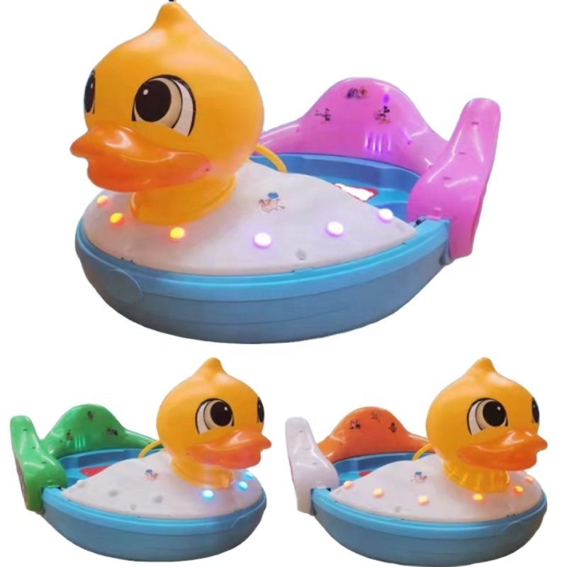 Best selling remote control HDPE yellow duck Electric Motorized bumper boat for sale