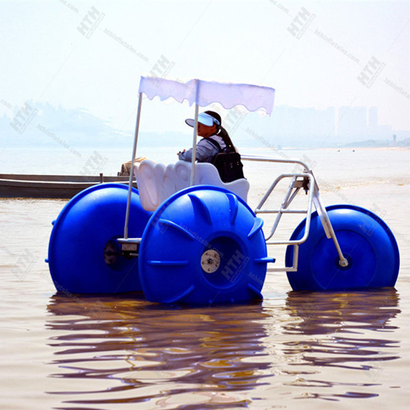 Best Prices Water Sports Trikes Family Equipment Plastic Aqua Cycle Pedal Boat Sea Bike For Sale