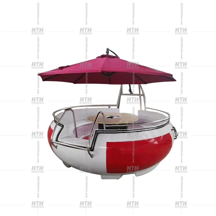 Newest Fiberglass Water Donut Boats Barbecue Boats BBQ Boats