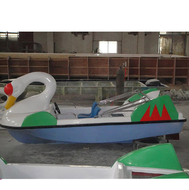 Fiberglass swan pedal boat