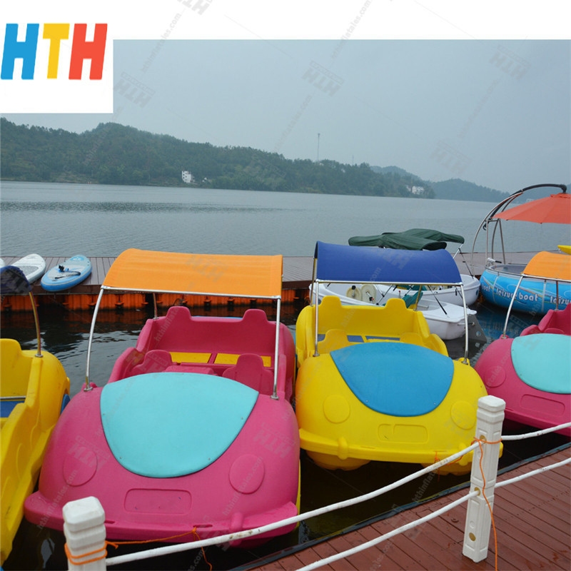 Hot Sale Water Bicycle 4 Seats Paddle Boat PE Material Leisure Electric Pedal Boat