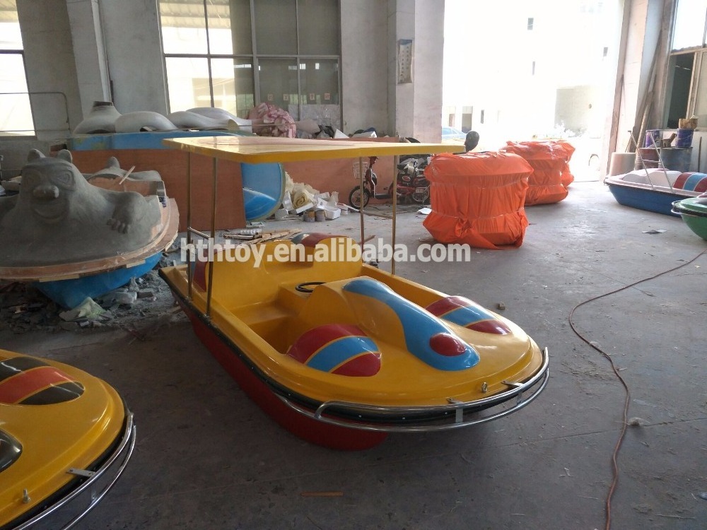 new style 2 persons fiberglass pedal boat for adult and children