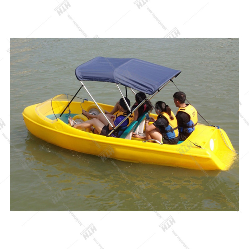 Factory Amusement Park Without Electric Children Paddle Boat Water Pedal Boat For 4 Person