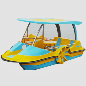 New design 2 person fiberglass water pedal boat for sale