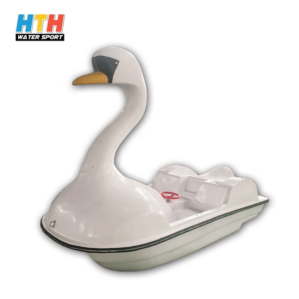 Hot selling swan pedal boat for water equipment two persons swan boat for sale