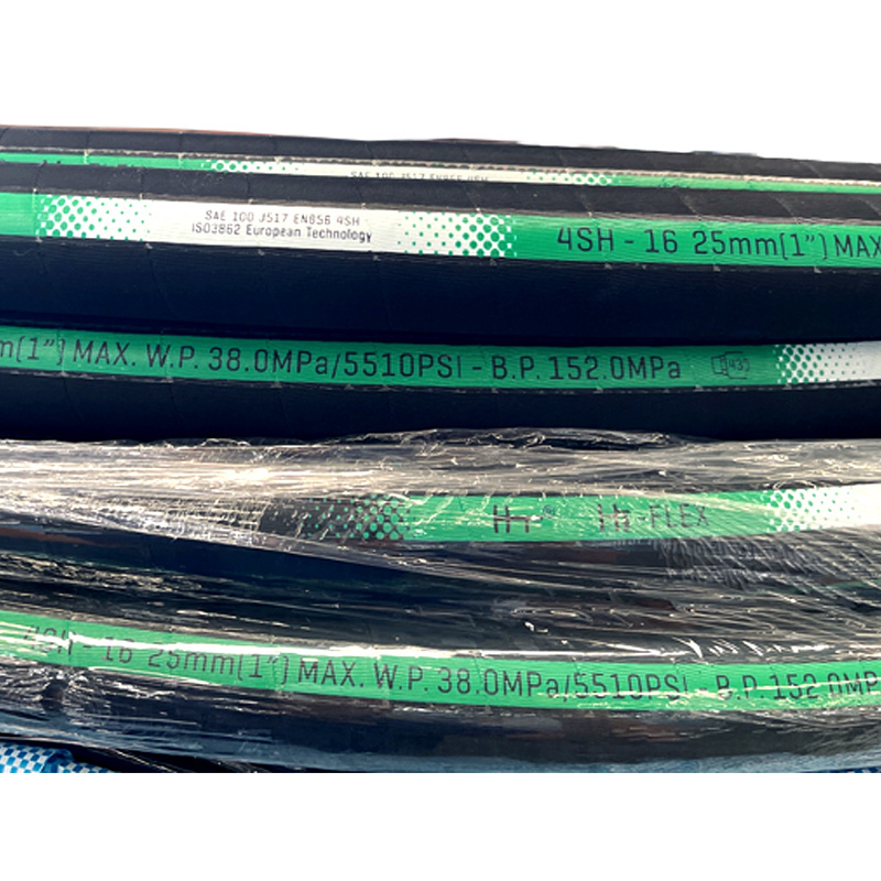 Top Factory Super Long Service Life 1 - 5 Inch High Pressure Industrial Hydraulic Rubber Hose Air Oil Water Gas Fuel Hose