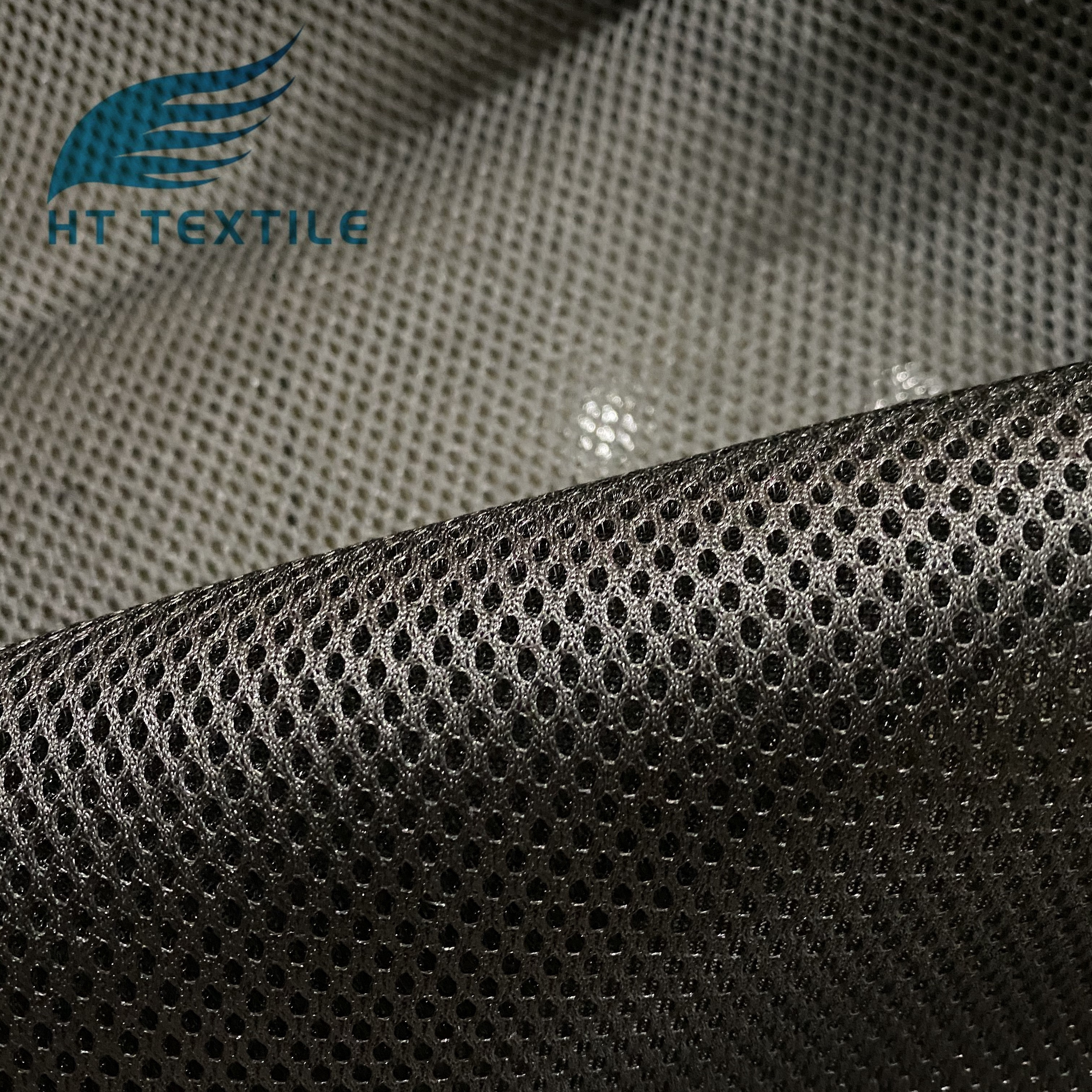 China manufacturer 3D spacer  polyester thick air mesh scuba sandwich fabric for shoes hats and office chair